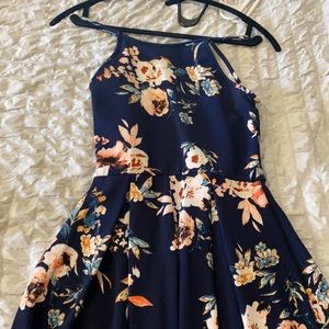 Floral halter dress